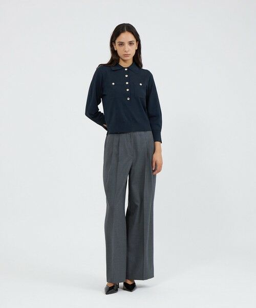 EPOCA / エポカ ニット・セーター | アセテートナイロン ニットポロ | 詳細2