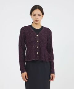 EPOCA / エポカ ニット・セーター | ラメノットヤーン ニットカーディガン