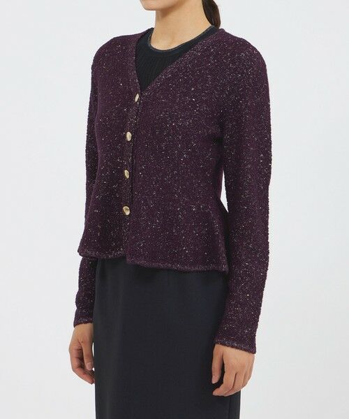 EPOCA / エポカ ニット・セーター | ラメノットヤーン ニットカーディガン | 詳細5