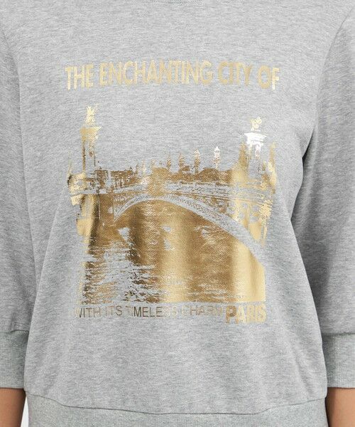 EPOCA / エポカ カットソー | フォイルロゴプリント スウェットプルオーバー | 詳細6