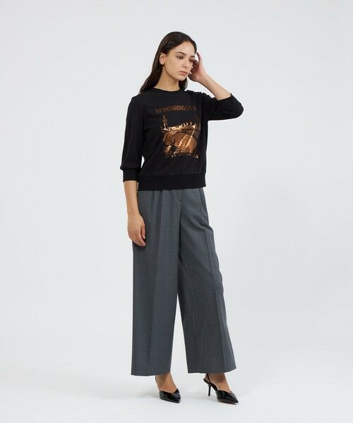 EPOCA / エポカ カットソー | フォイルロゴプリント スウェットプルオーバー | 詳細2