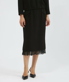 EPOCA / エポカ ロング・マキシ丈スカート | トリアセダブルクロス セミタイトスカート