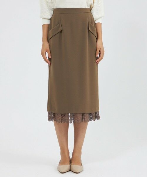 EPOCA / エポカ ロング・マキシ丈スカート | トリアセダブルクロス セミタイトスカート | 詳細3