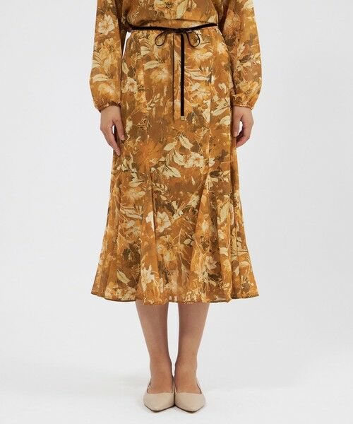EPOCA / エポカ ロング・マキシ丈スカート | レイヤーフィオーレプリント フレアスカート | 詳細3