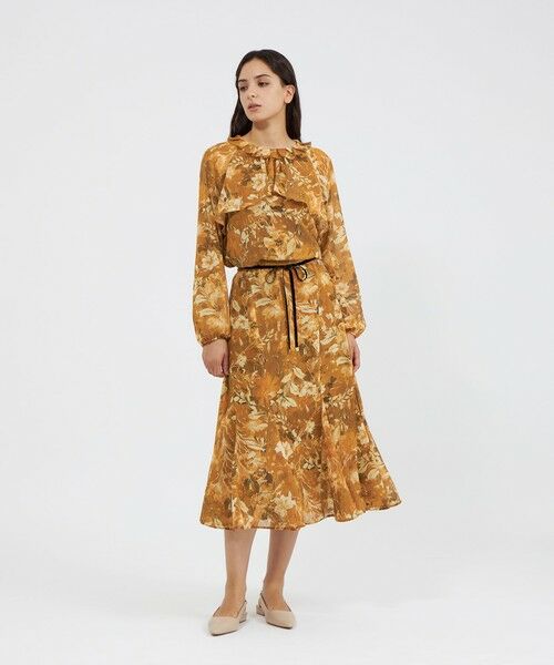 EPOCA / エポカ ロング・マキシ丈スカート | レイヤーフィオーレプリント フレアスカート | 詳細2