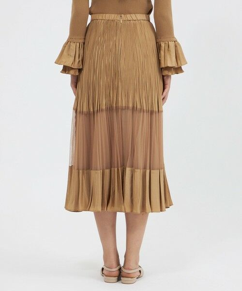 EPOCA / エポカ ロング・マキシ丈スカート | チュールコンビタフタ プリーツスカート | 詳細6