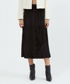 EPOCA / エポカ ロング・マキシ丈スカート | トリアセベロア プリーツスカート