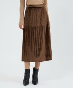 EPOCA / エポカ ロング・マキシ丈スカート | トリアセベロア プリーツスカート