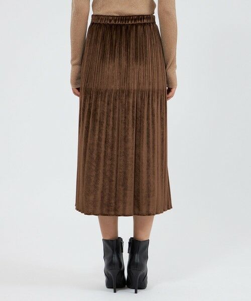 EPOCA / エポカ ロング・マキシ丈スカート | トリアセベロア プリーツスカート | 詳細8