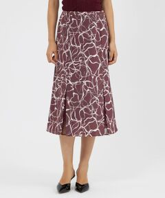 EPOCA / エポカ ロング・マキシ丈スカート | マーブルプリント セミフレアスカート