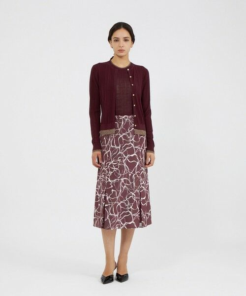 EPOCA / エポカ ロング・マキシ丈スカート | マーブルプリント セミフレアスカート | 詳細5