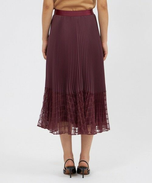 EPOCA / エポカ ロング・マキシ丈スカート | レースコンビパウダリージョーゼット プリーツスカート | 詳細6