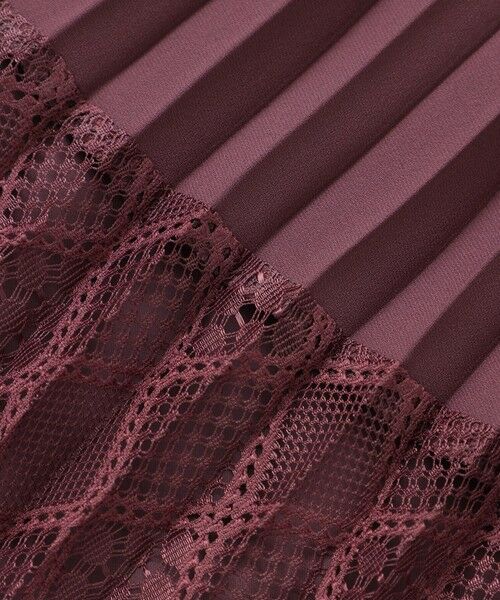 EPOCA / エポカ ロング・マキシ丈スカート | レースコンビパウダリージョーゼット プリーツスカート | 詳細9