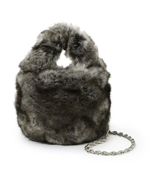 EPOCA/エポカ 【a point etc】エコファーチェーンバッグ《WEB&EPOCA THE SHOP店舗限定》 グレー4 - EPOCA/エポカ 【a point etc】エコファーチェーンバッグ《WEB&EPOCA THE SHOP店舗限定》 グレー4 -