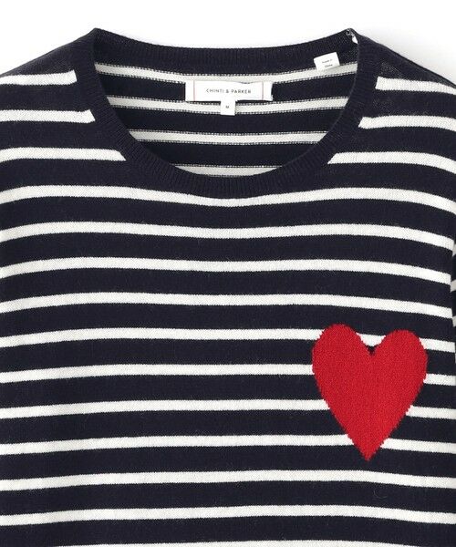 EPOCA / エポカ ニット・セーター | 【CHINTI&PARKER】ボーダーハートセーター《WEB＆EPOCA THE SHOP店舗限定》 | 詳細2