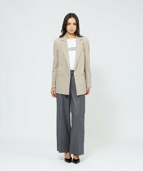 EPOCA / エポカ ノーカラージャケット | 【EPOCA STORIA】ドライトロピカル ダブルブレストジャケット《WEB＆EPOCA THE SHOP店舗限定》 | 詳細3