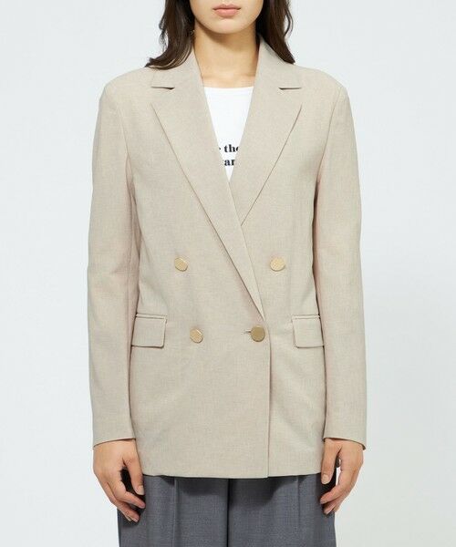 EPOCA / エポカ ノーカラージャケット | 【EPOCA STORIA】ドライトロピカル ダブルブレストジャケット《WEB＆EPOCA THE SHOP店舗限定》 | 詳細4