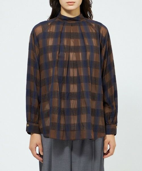 EPOCA / エポカ シャツ・ブラウス | 【EPOCA STORIA】オンブレーチェックブラウス《WEB＆EPOCA THE SHOP店舗限定》 | 詳細4