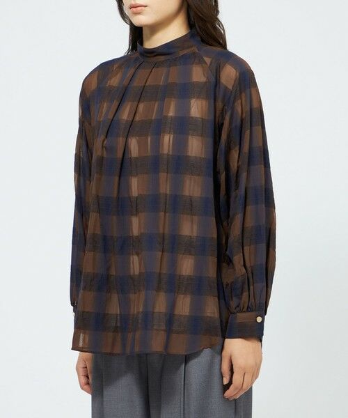 EPOCA / エポカ シャツ・ブラウス | 【EPOCA STORIA】オンブレーチェックブラウス《WEB＆EPOCA THE SHOP店舗限定》 | 詳細5