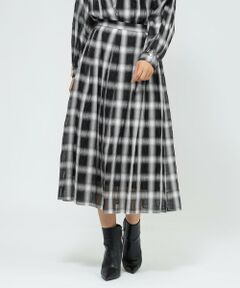 EPOCA / エポカ ロング・マキシ丈スカート | 【EPOCA STORIA】オンブレーチェックスカート 《WEB＆EPOCA THE SHOP店舗限定》