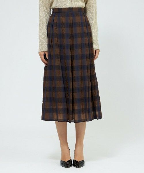EPOCA / エポカ ロング・マキシ丈スカート | 【EPOCA STORIA】オンブレーチェックスカート 《WEB＆EPOCA THE SHOP店舗限定》 | 詳細4