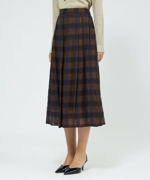 EPOCA / エポカ ロング・マキシ丈スカート | 【EPOCA STORIA】オンブレーチェックスカート 《WEB＆EPOCA THE SHOP店舗限定》 | 詳細5