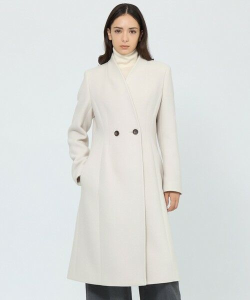 EPOCA / エポカ その他アウター | カメリア ウールロングコート(オフホワイト2)