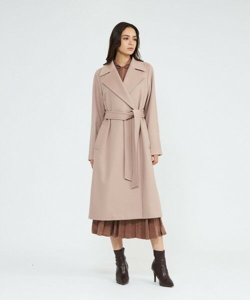 EPOCA / エポカ その他アウター | ジーロンラムウール ベルテッドロングコート | 詳細4