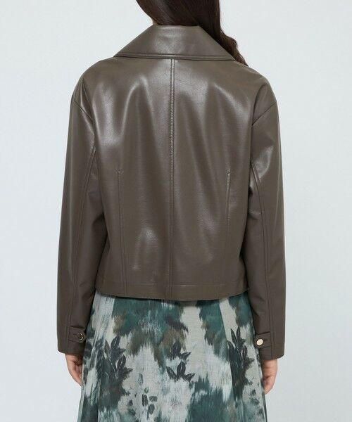 EPOCA / エポカ ノーカラージャケット | シンセティックレザー ライトジャケット | 詳細5