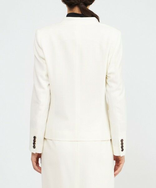 EPOCA / エポカ ノーカラージャケット | ストレッチフランネル Vカラージャケット | 詳細7