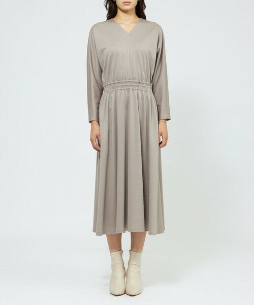 EPOCA / エポカ ロング・マキシ丈ワンピース | ウールモックロディ ドルマンンピース | 詳細4