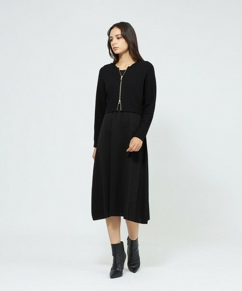 EPOCA / エポカ ロング・マキシ丈ワンピース | 【La maglia】 ジップアップニットワンピース | 詳細1