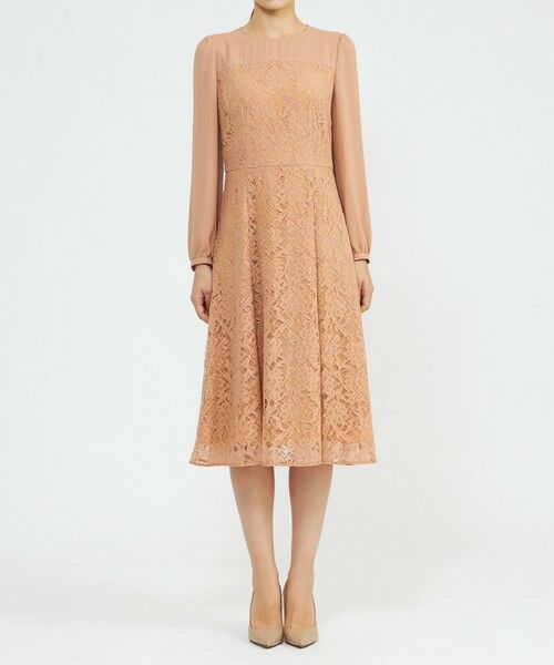 EPOCA / エポカ ロング・マキシ丈ワンピース | リバーレースコンビ フレアドレス | 詳細4