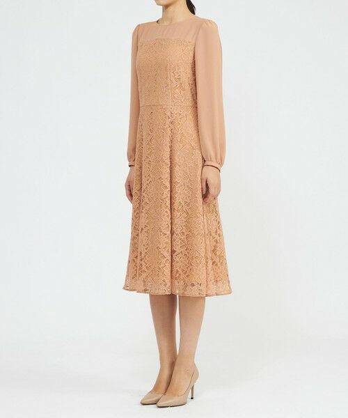 EPOCA / エポカ ロング・マキシ丈ワンピース | リバーレースコンビ フレアドレス | 詳細5