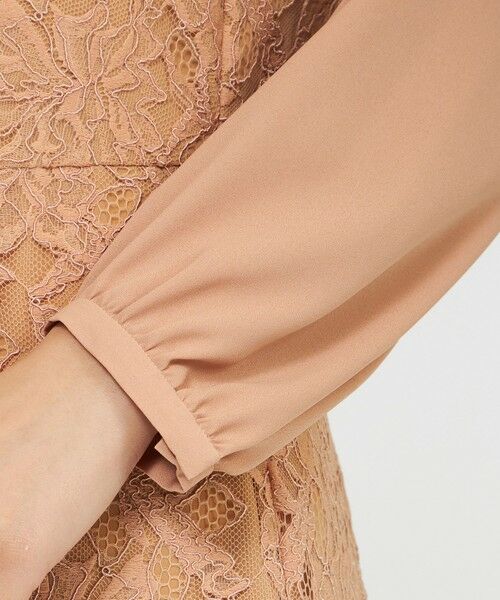 EPOCA / エポカ ロング・マキシ丈ワンピース | リバーレースコンビ フレアドレス | 詳細8