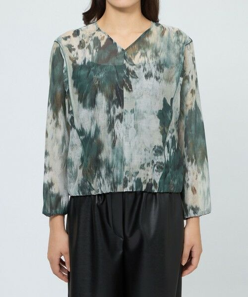 EPOCA / エポカ シャツ・ブラウス | ニュアンスフラワープリント ドルマンスリーブブラウス | 詳細9