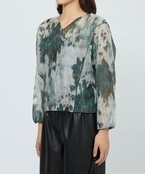 EPOCA / エポカ シャツ・ブラウス | ニュアンスフラワープリント ドルマンスリーブブラウス | 詳細10