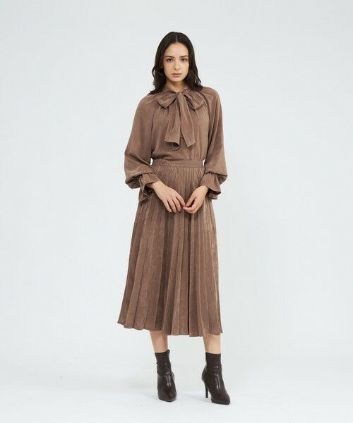 EPOCA / エポカ シャツ・ブラウス | フィブリルサテン ボウタイブラウス | 詳細5