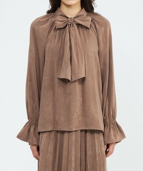 EPOCA / エポカ シャツ・ブラウス | フィブリルサテン ボウタイブラウス | 詳細6