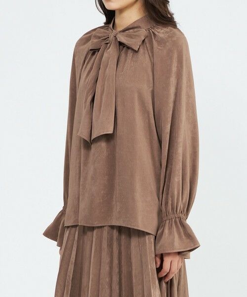 EPOCA / エポカ シャツ・ブラウス | フィブリルサテン ボウタイブラウス | 詳細7
