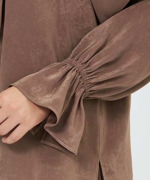 EPOCA / エポカ シャツ・ブラウス | フィブリルサテン ボウタイブラウス | 詳細10