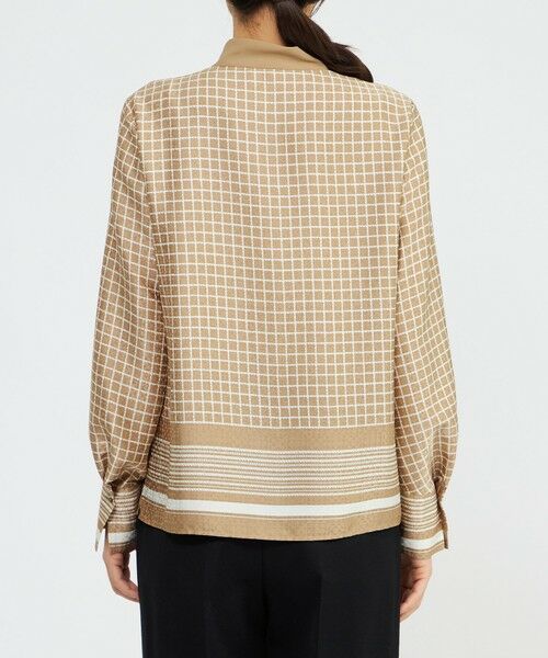 EPOCA / エポカ シャツ・ブラウス | バイカラージオメトリックプリント ボウタイブラウス | 詳細10