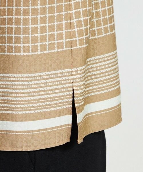 EPOCA / エポカ シャツ・ブラウス | バイカラージオメトリックプリント ボウタイブラウス | 詳細12