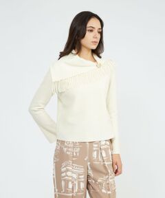 EPOCA / エポカ ニット・セーター | 【La maglia due】 フリンジニットプルオーバー