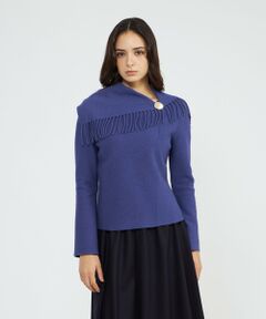 EPOCA / エポカ ニット・セーター | 【La maglia due】 フリンジニットプルオーバー