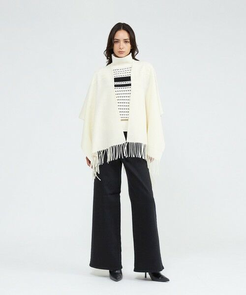 EPOCA / エポカ ニット・セーター | ウールラインボーダー タートルニット | 詳細3