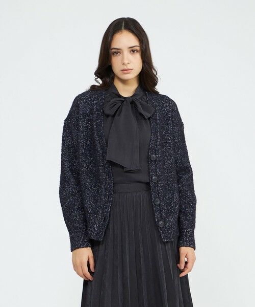 EPOCA/エポカ バルキーラメニットカーディガン ネイビー2 40 EPOCA/エポカ バルキーラメニットカーディガン ネイビー2 40