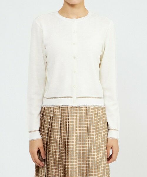 EPOCA / エポカ ニット・セーター | シアーコンビニット カーディガン | 詳細3