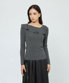 美品♡ エポカ EPOCA カーディガン ボレロ ブラック 長袖 ショート丈 L シアーコンビニット 2WAYボレロカーディガン