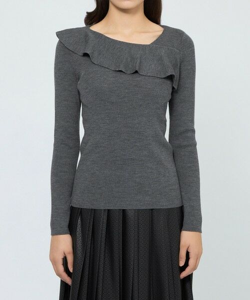 EPOCA / エポカ ニット・セーター | 【WEB＆一部店舗限定】 ウォッシャブルウール ラッフルリブニット | 詳細5